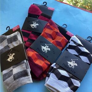 NWT Beverly Hills Polo Club dress socks